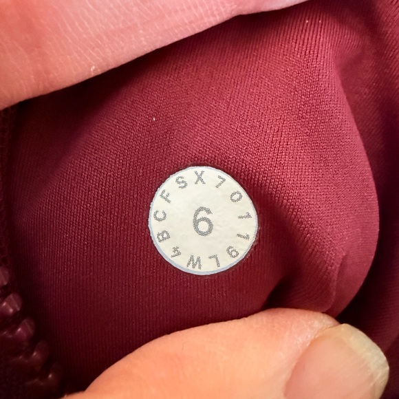 lululemon define jacket sz 6 Deep Ruby maroon burgundy - Picture 2 of 6